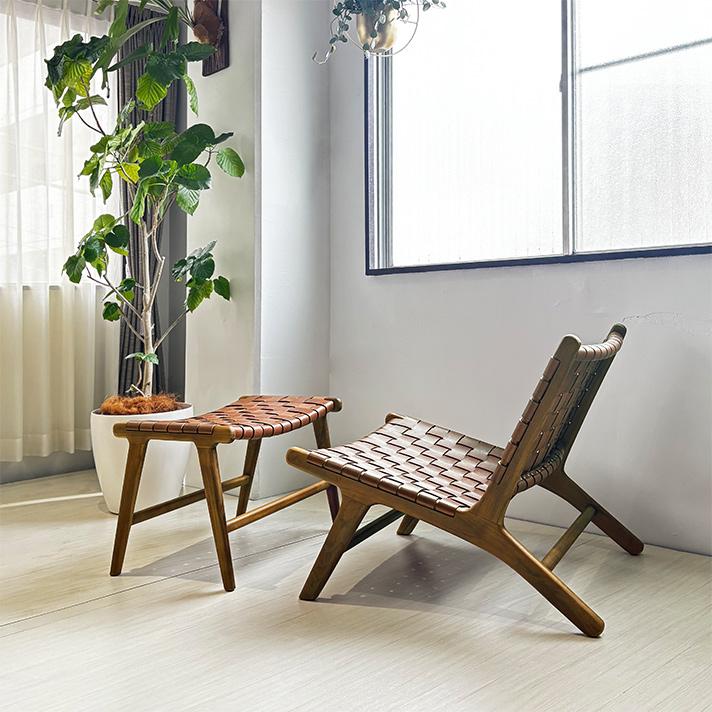 ホットマン専用 デンマーク チーク×ビーチ ダイニングチェア レザー本革 ダイニングチェア 北欧ビンテージ ペイント (チーク/ビーチ