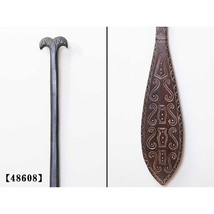 パドルカービング アジアン インテリア 壁飾り オブジェ 天然木