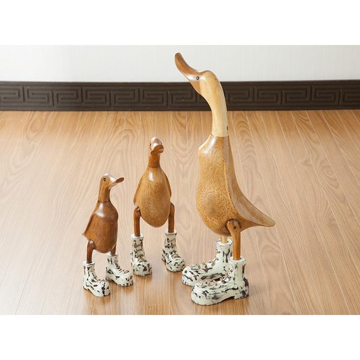 アジアン雑貨 バリ雑貨 あひる アヒル インテリア 木製 置物 オブジェ
