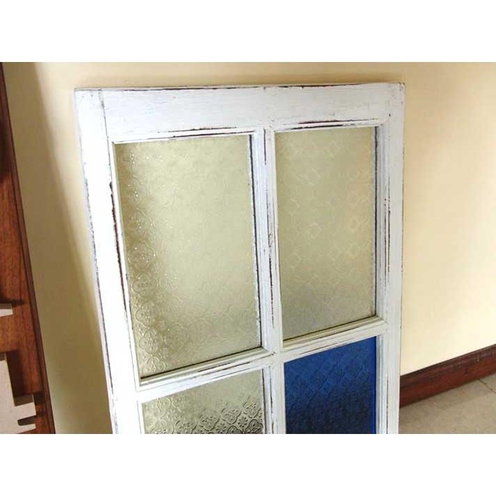 Diy 建具 建物内装リフォーム 窓 ステンドグラス 明り取り おしゃれ ガラス 木製 天然木 花柄 アンティーク レトロ カントリー 白 K014 K014 アジアンインテリア ループ 通販 Yahoo ショッピング