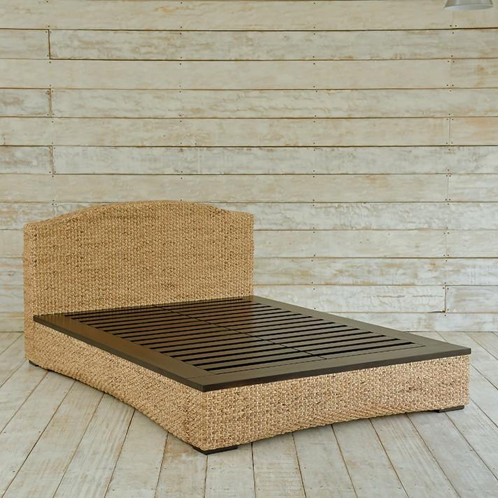 受注生産品 ウォーターヒヤシンス セミダブルサイズベット アジアン 