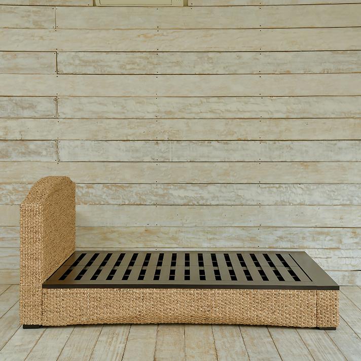 受注生産品 ウォーターヒヤシンス ダブルサイズベット アジアン家具 幅