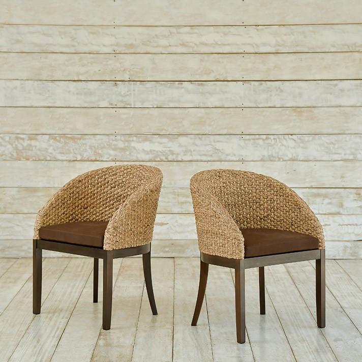 ウォーターヒヤシンス木製 アームチェア