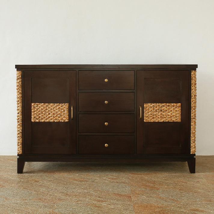 受注生産品 ウォーターヒヤシンス キャビネット 収納家具 アジアン家具