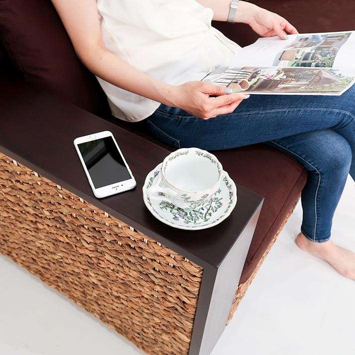 ウォーターヒヤシンス ソファー 3人掛けソファ アジアン家具