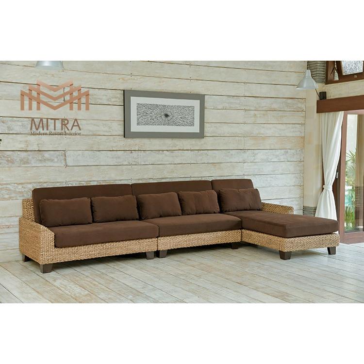 受注生産品 ウォーターヒヤシンス ソファ コンビネーションソファ F