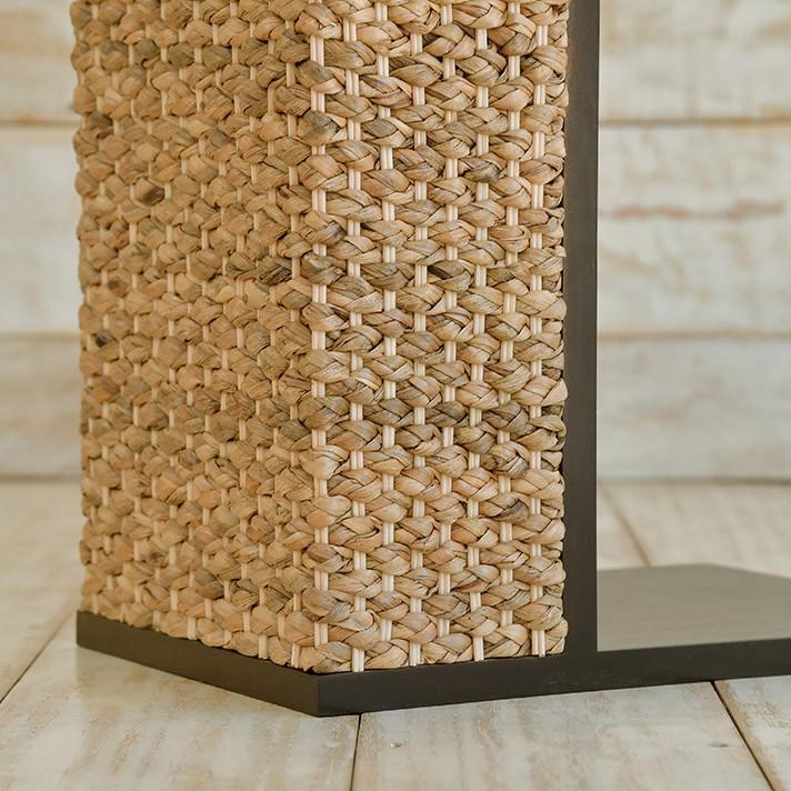 ウォーターヒヤシンス ソファテーブル サイドテーブル 収納棚付き