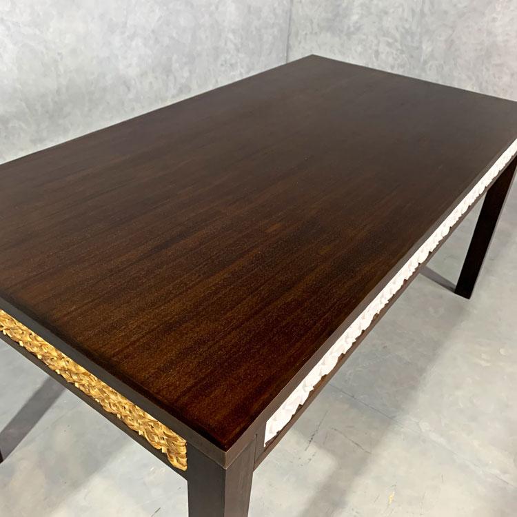 ウォーターヒヤシンス ダイニングテーブル 木製 無垢 アジアン 家具