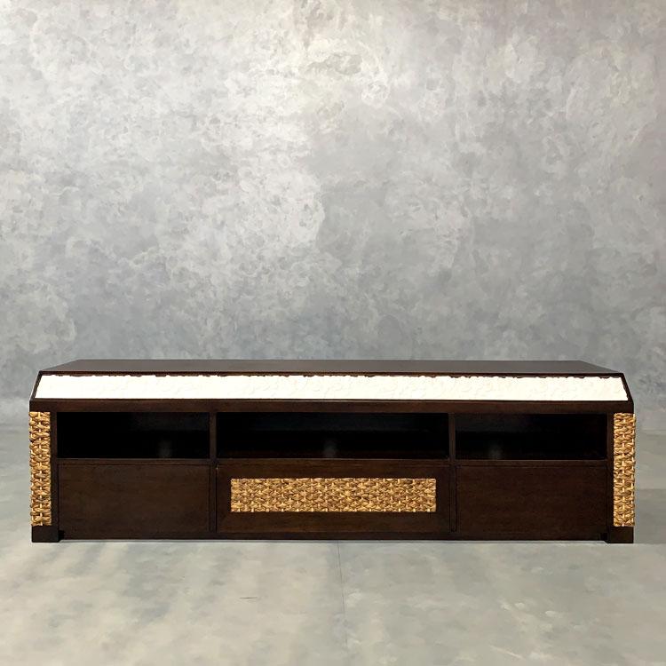 ウォーターヒヤシンス マホガニー テレビボード ローボード TVボード