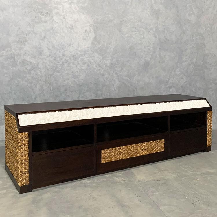 ウォーターヒヤシンス マホガニー テレビボード ローボード TVボード