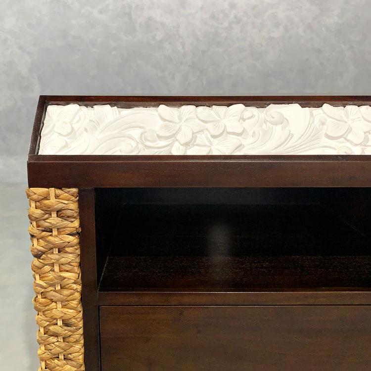 ウォーターヒヤシンス マホガニー テレビボード ローボード TVボード