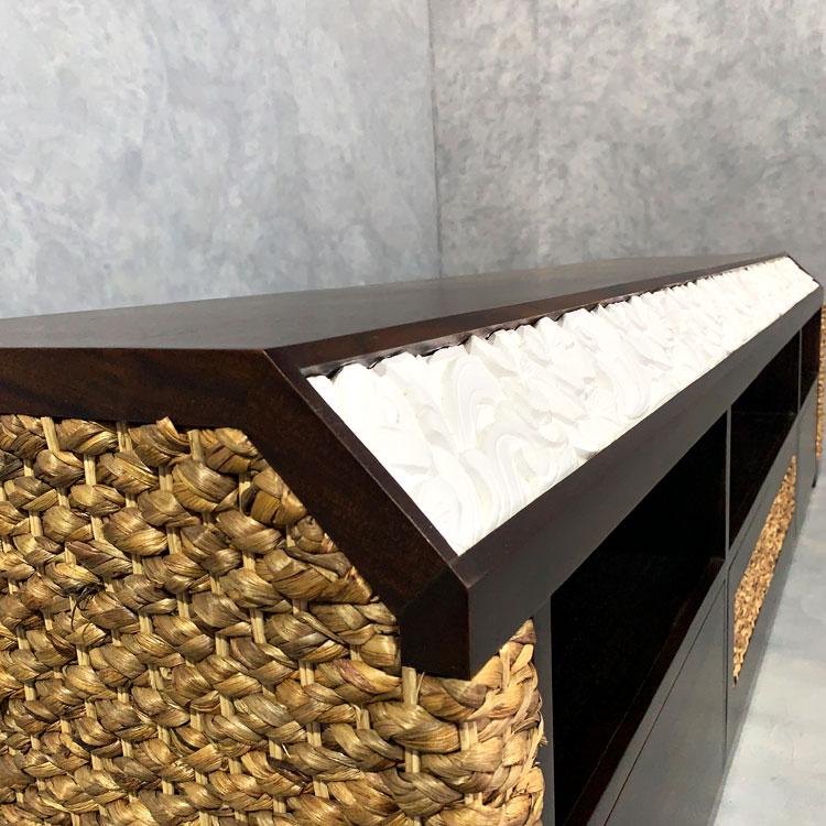 ウォーターヒヤシンス マホガニー テレビボード ローボード TVボード