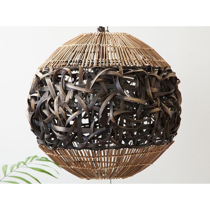 ペンダントライト アジアン 和風 ラタン おしゃれ 2灯式 LED電球付属