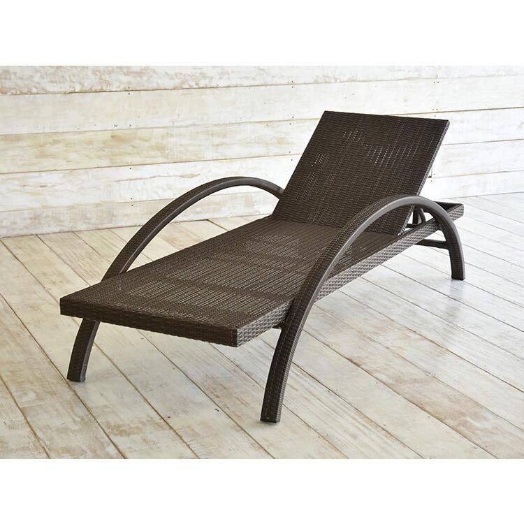 サンベッド ラタン調 リクライニング おしゃれ アジアン家具 バリ