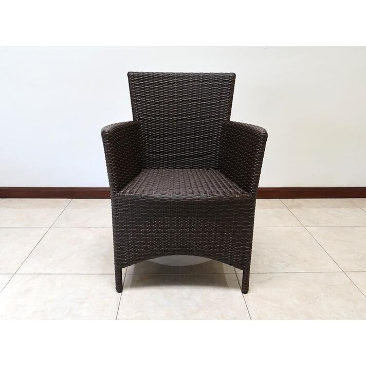 ガーデンチェア 肘付き ラタン調 おしゃれ アジアン家具 バリ リゾート
