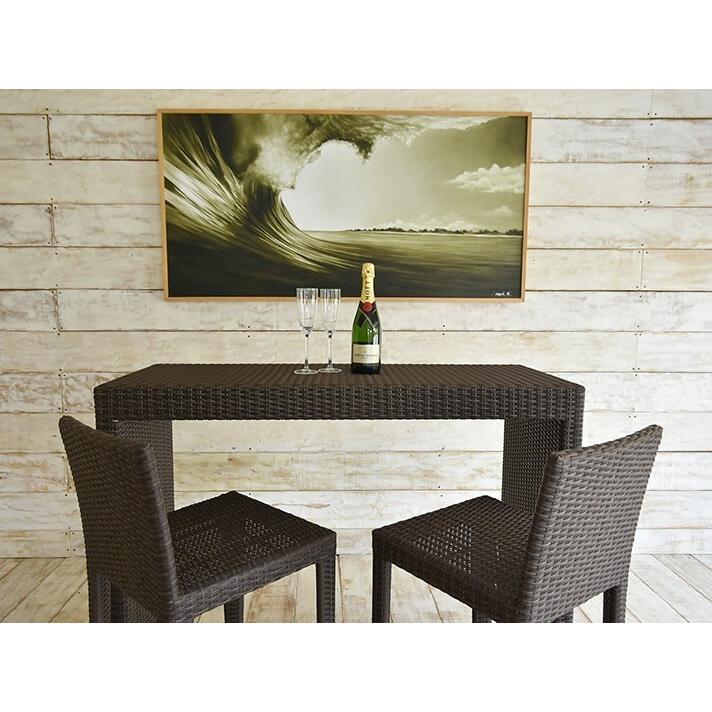 ガーデンテーブル ラタン調 おしゃれ アジアン家具 バリ リゾート