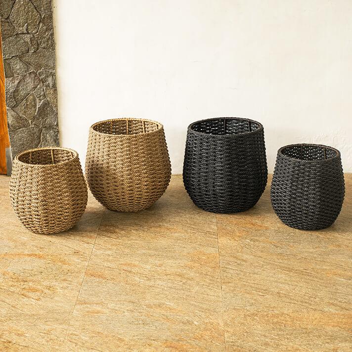 植木鉢 カバー かご カゴ プランターカバー プランターバスケット