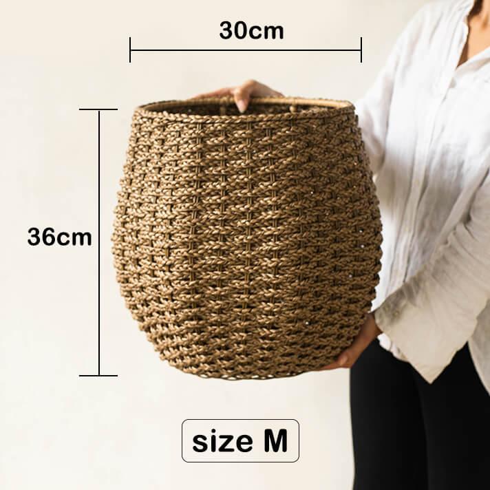 植木鉢 カバー かご カゴ プランターカバー プランターバスケット おしゃれ 大型 屋外 室内 ガーデニング アジアン バリ 茶色 ナチュラル Mサイズ 10号 |  | 06