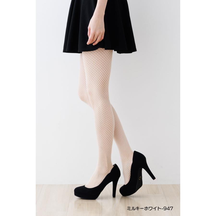 ATSUGI（アツギ） COLORS ダブルフィッシュネット柄 S-L レディース