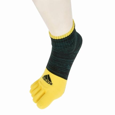 ショート丈【アディダス×福助】五本指ソックス 滑り止め付き 27足