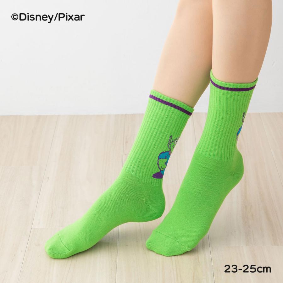 Fukuske（フクスケ） うしろリトルグリーンメン ラインクルーソックス