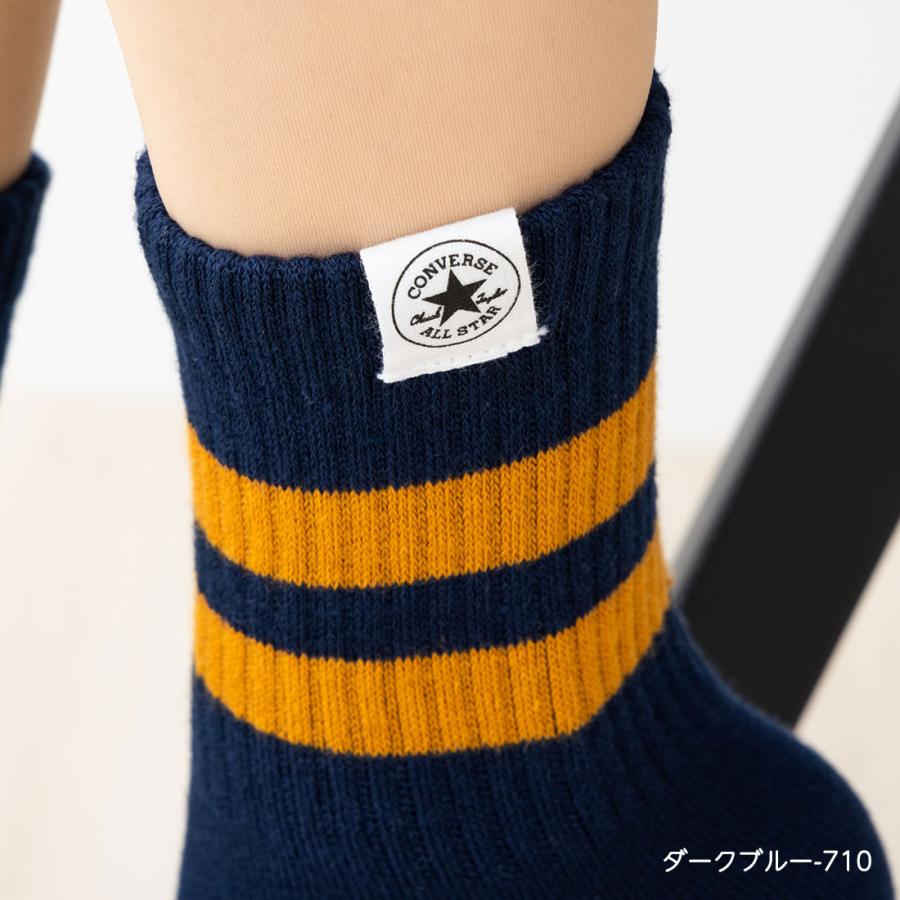 Fukuske コンバース ピスネーム付き ライン クルーソックス 23