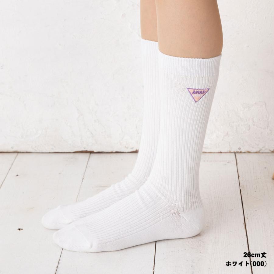 Fukuske ANAP SPORTS ワンポイント刺繍 ソックス 26cm丈 23-25cm 紺