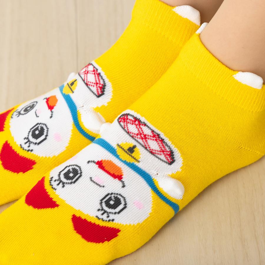 【未使用タグつき】どらみちゃんパーカ＆ショートパンツ&ルームソックス Fukuske（フクスケ） ドラミちゃん パペットソックス 23-25cm