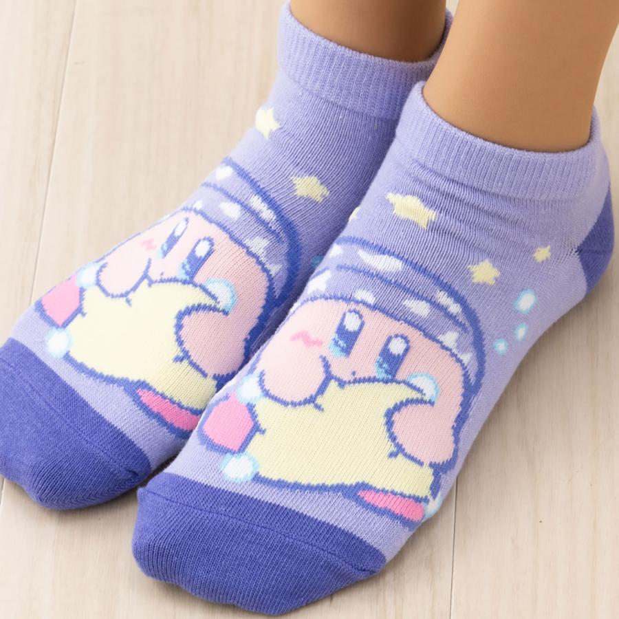 Fukuske（フクスケ） 星のカービィ おやすみ柄 スニーカー丈ソックス