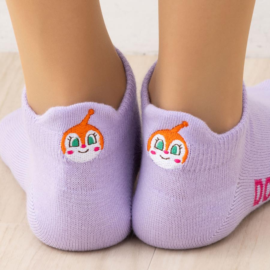 Fukuske ドキンちゃん 後ろ刺繍 スニーカー丈ソックス 23-25cm