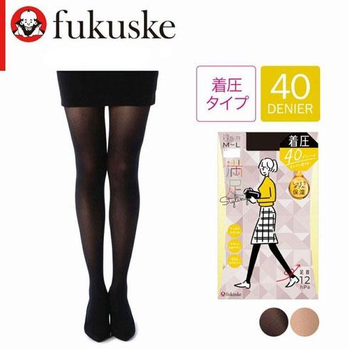 Fukuske（フクスケ） 満足 Styling 40デニール 着圧 タイツ M-L・L-LL