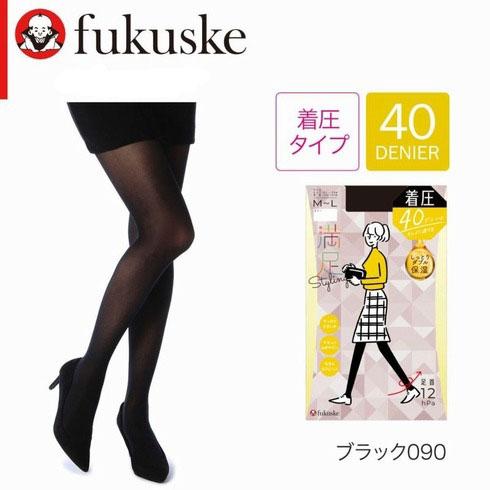 Fukuske（フクスケ） 満足 Styling 40デニール 着圧 タイツ M-L・L-LL