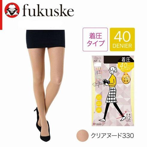 Fukuske（フクスケ） 満足 Styling 40デニール 着圧 タイツ M-L・L-LL