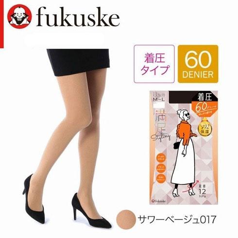 Fukuske（フクスケ） 満足 Styling 60デニール 着圧 タイツ M-L・L-LL