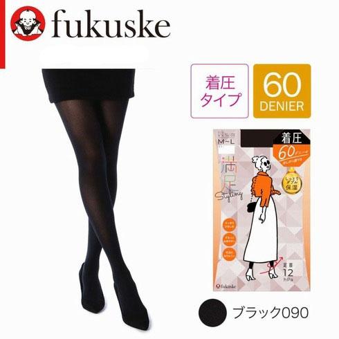 Fukuske（フクスケ） 満足 Styling 60デニール 着圧 タイツ M-L・L-LL
