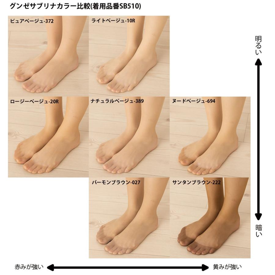 SABRINA（GUNZE） (3足セット)サブリナ ストッキング ナチュラル 伝線