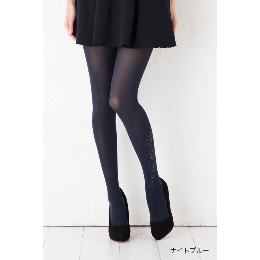 Tuche タイツ ナイトミラーボール 60デニール (ブラック 黒・ナイト