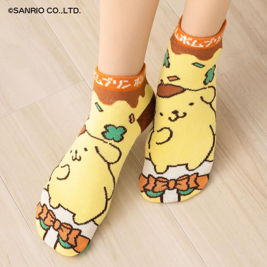 ポムポムプリンカフェ　マスコット　靴下 ポムポムプリン 靴下 | しまむらパーク