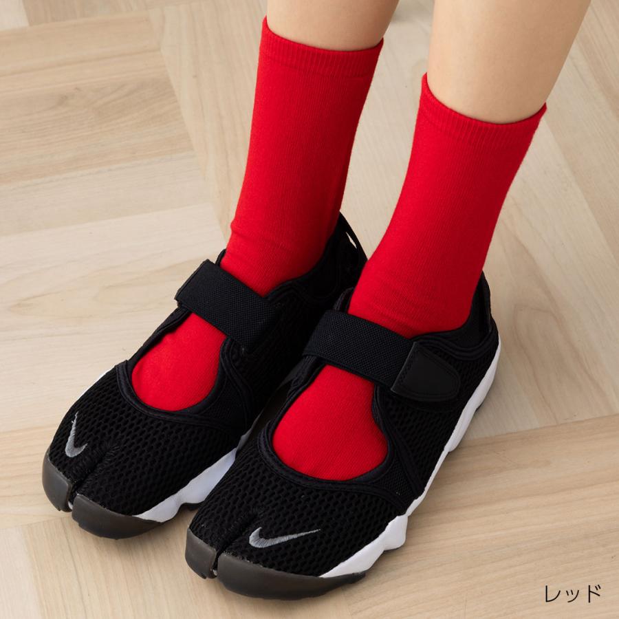 Point Me 足袋ソックス クルー丈 日本製 22-25cm・25-27cm 黒・白・赤