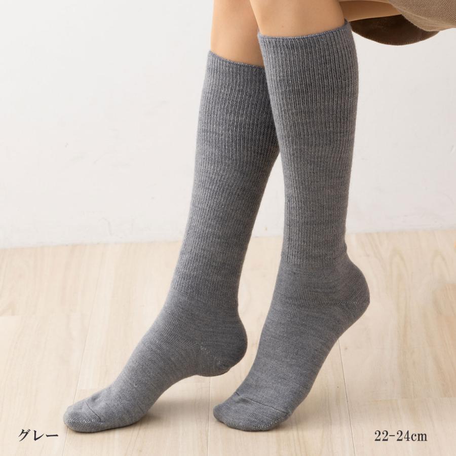 いたわり設計 天然シルクのぬくもり 内側シルク ハイソックス 22-24cm 三重編み 日本製 レディース 靴下 | ブランド登録なし | 01