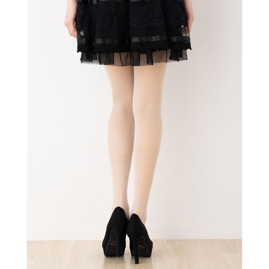 小ネットタイツ オフホワイト(白) M-Lサイズ 網タイツ レディース D1PK | ブランド登録なし | 03