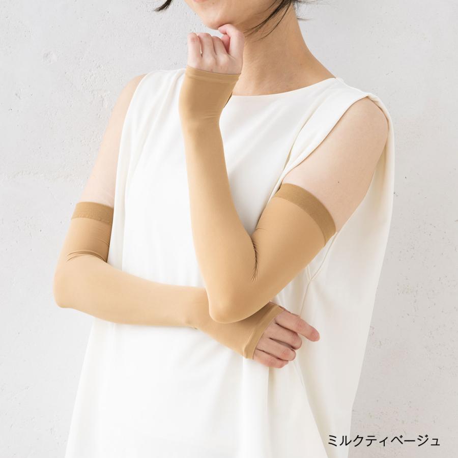 UVカット ストッキングアームカバー 冷感加工 22デニール相当 黒