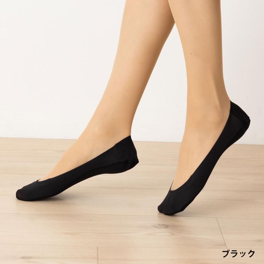 フットカバー　黒×2点、茶×1点 脱げないココピタ 3足セット フットカバー 浅め 縫製タイプ 足底
