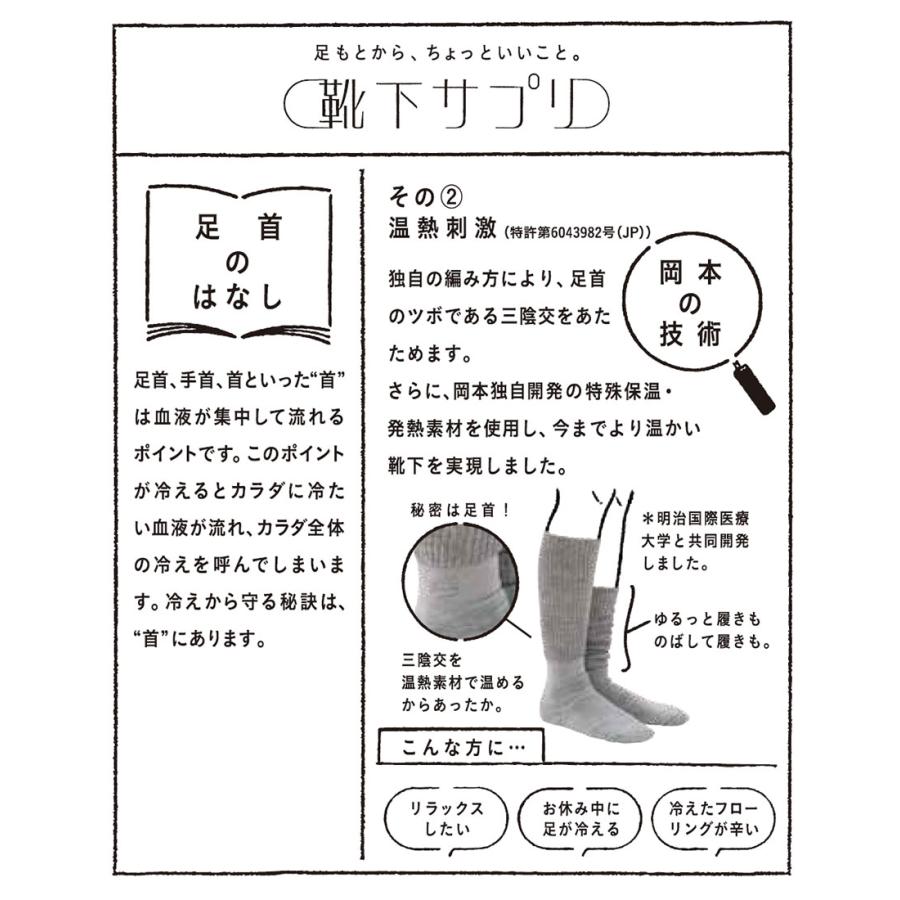 (送料無料) 靴下サプリ まるでこたつ ソックス 23-25cm 全6色 冷え対策 レディース ルームソックス 靴下 岡本|lops|05