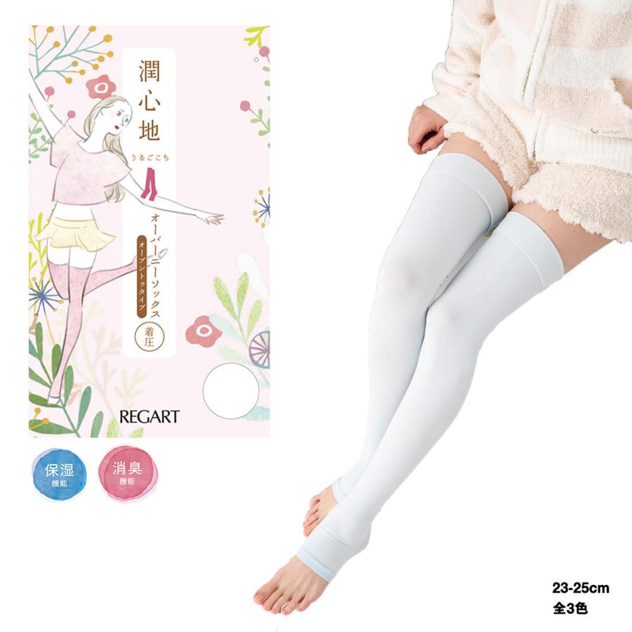 REGART（レガルト） 潤心地 オーバーニー 着圧 23-25cm 全3色 日本製