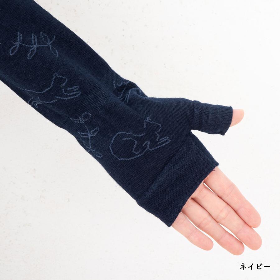 新品未使用YURI PARK 指先オープン アームカバー 手袋　ネイビー 未使用】YURI PARK ユリパーク 手袋 アームウォーマー 未使用】YURI
