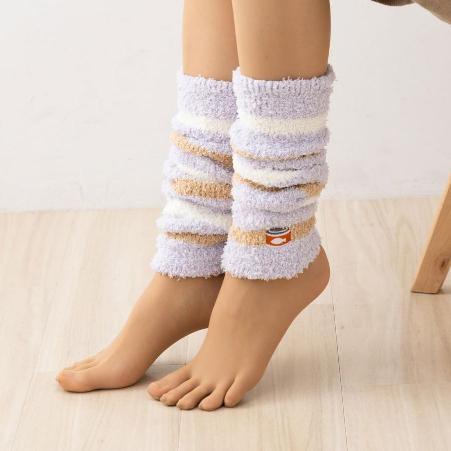 助野（SUKENO） にゃんこ堂 モール缶詰刺繍 ワンポイント レッグ