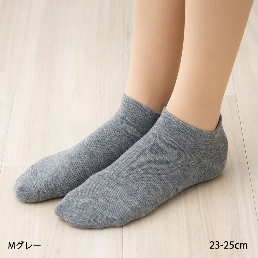 A.V.V カラースニーカー丈ソックス 無地 全4色 23-25cm レディース