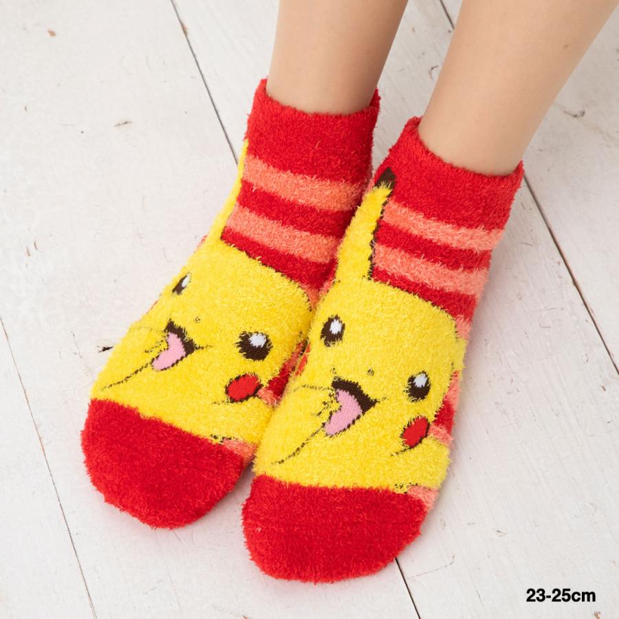 もっこもこ靴下 ピカチュウ ボーダー柄 23 25cm レディース ルームソックス キャラクター 靴下 ポケットモンスター ポケモン Sp Pmsoc1741j 靴下専門店lops 通販 Yahoo ショッピング