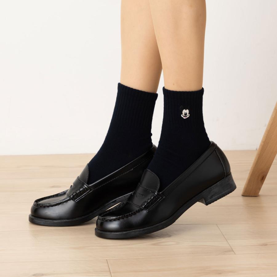 Disney（ディズニー） ミッキーフェイス ワンポイント刺繍 アメリブ